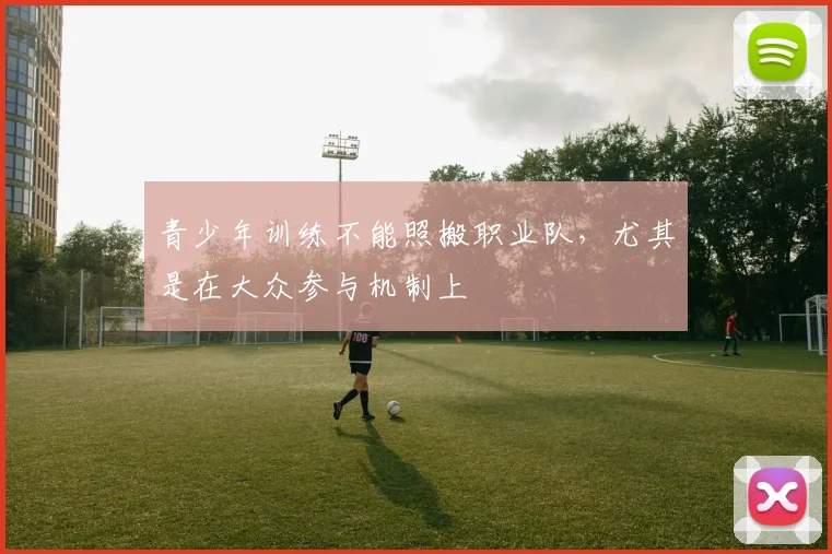青少年训练不能照搬职业队,尤其是在大众参与机制上